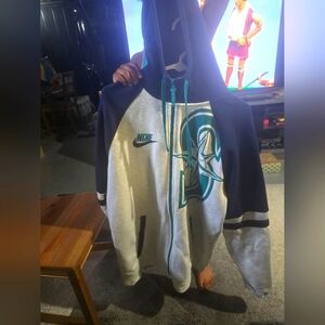 Zip up Sweater(Blue, Gray & green) Size Large
